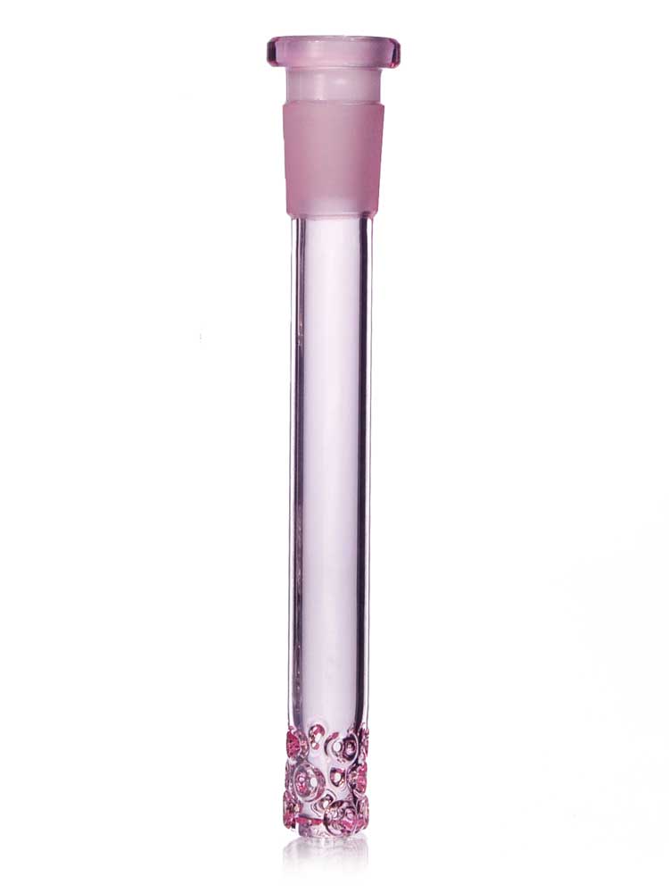 14/18mm Lo Pro Downstem with Holes - Pink — Badass Glass