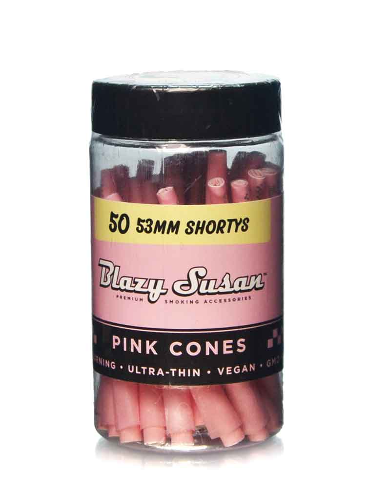 Shorty Pink Pre Rolled Cones from Blazy Susan - 50 ct — Badass Glass