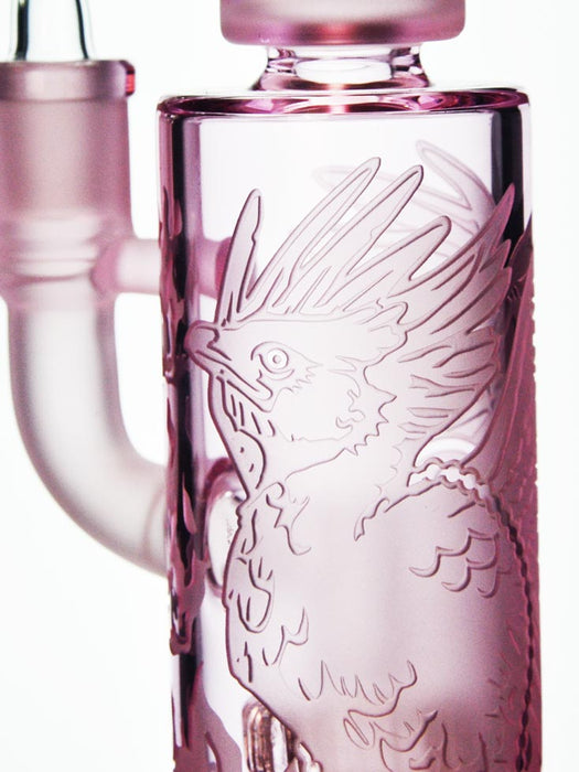 Phoenix 6″ Clear Dab Rig - Milkyway Glass