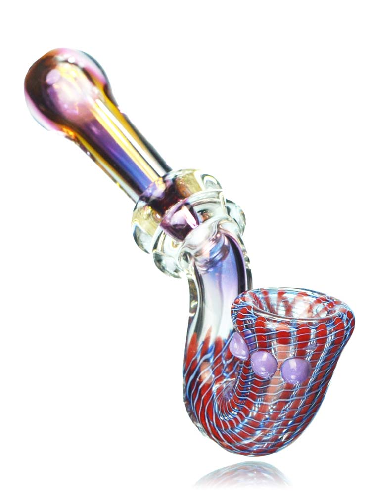 Blue Mystery Sherlock Glass Pipe At — Badass Glass 1089